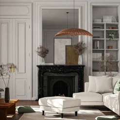 alinea Pouf & Repose-Pieds*Pouf en tissu monclar - Beige roucas