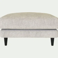 alinea Pouf & Repose-Pieds*Pouf en tissu monclar - Beige roucas