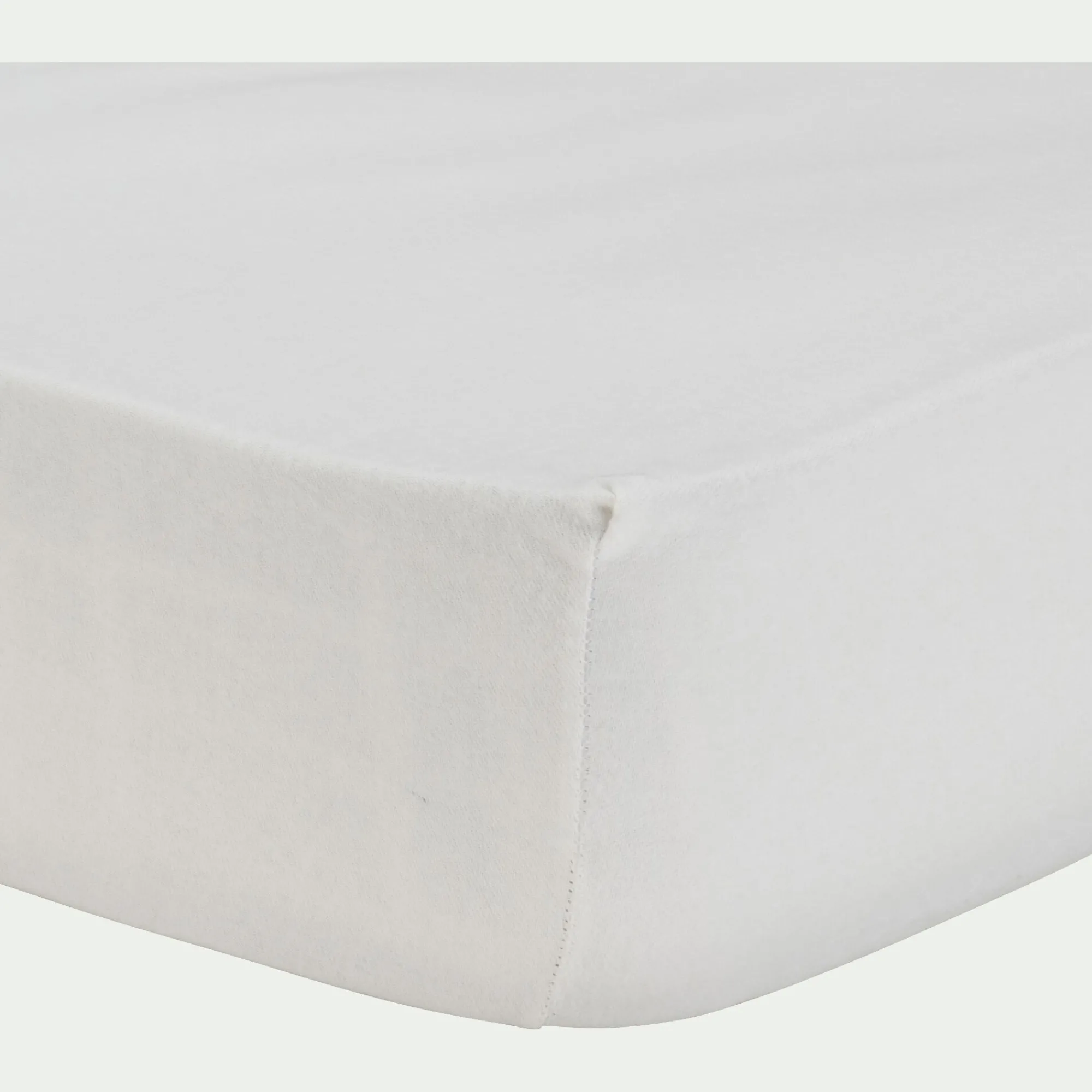 alinea Protection Literie Enfant|Protection Literie Enfant*Protège-matelas en coton bio 160x200cm bonnet 30cm Blanc