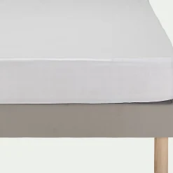 alinea Protection Literie Enfant|Protection Literie Enfant*Protège-matelas imperméable en coton recyclé 90x140cm bonnet 19cm Blanc