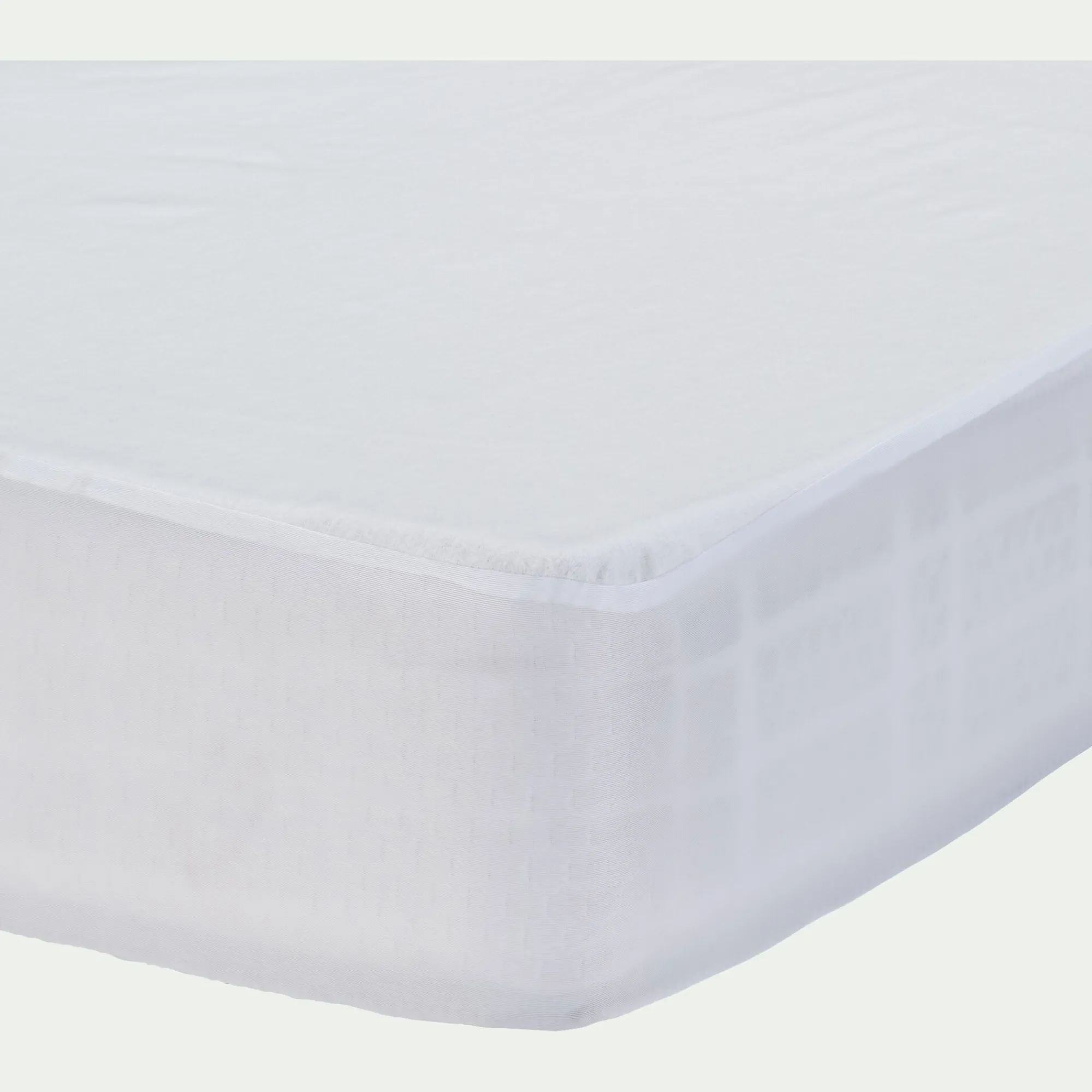 alinea Protection Literie Enfant|Protection Literie Enfant*Protège-matelas imperméable en coton recyclé 140x200cm bonnet 30cm Blanc