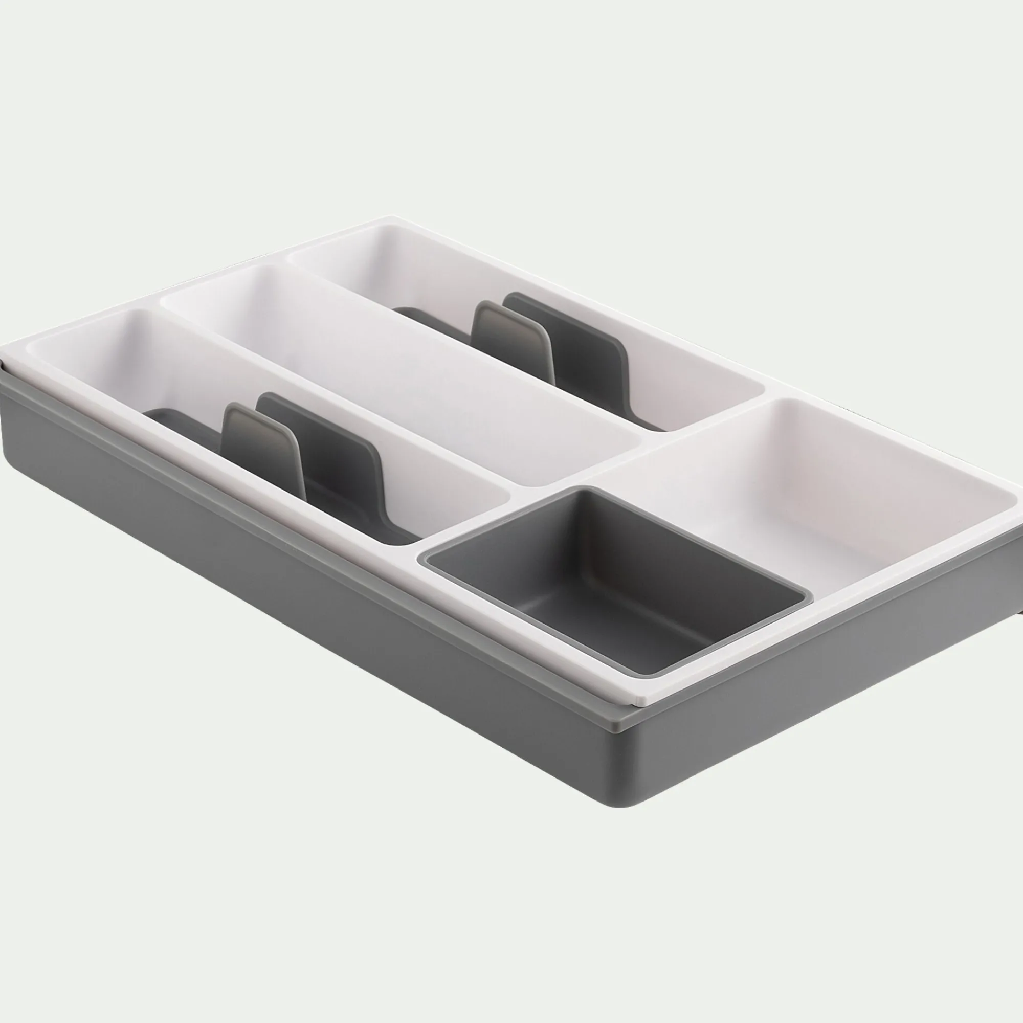 alinea Aménagement Meuble Cuisine*Range couverts en plastique - gris