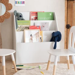 alinea Bibliothèque Enfant|Bibliothèque Enfant*Range-livres enfant 3 compartiments en bois - Blanc