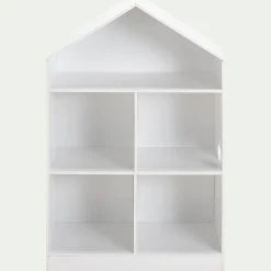 alinea Bibliothèque Enfant|Bibliothèque Enfant*Rangement forme maison 5 cases pour chambre enfant - Blanc