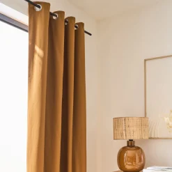 alinea Rideau*Rideau à œillets en coton 140x250cm - brun noisette Marron
