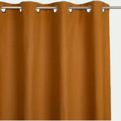 alinea Rideau*Rideau à œillets en coton 140x250cm - brun noisette Marron