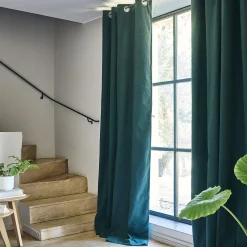 alinea Rideau*Rideau à œillets en coton 140x250cm - Vert