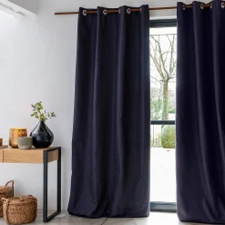 alinea Rideau*Rideau à œillets en polyester 135x300cm - calabrun Gris