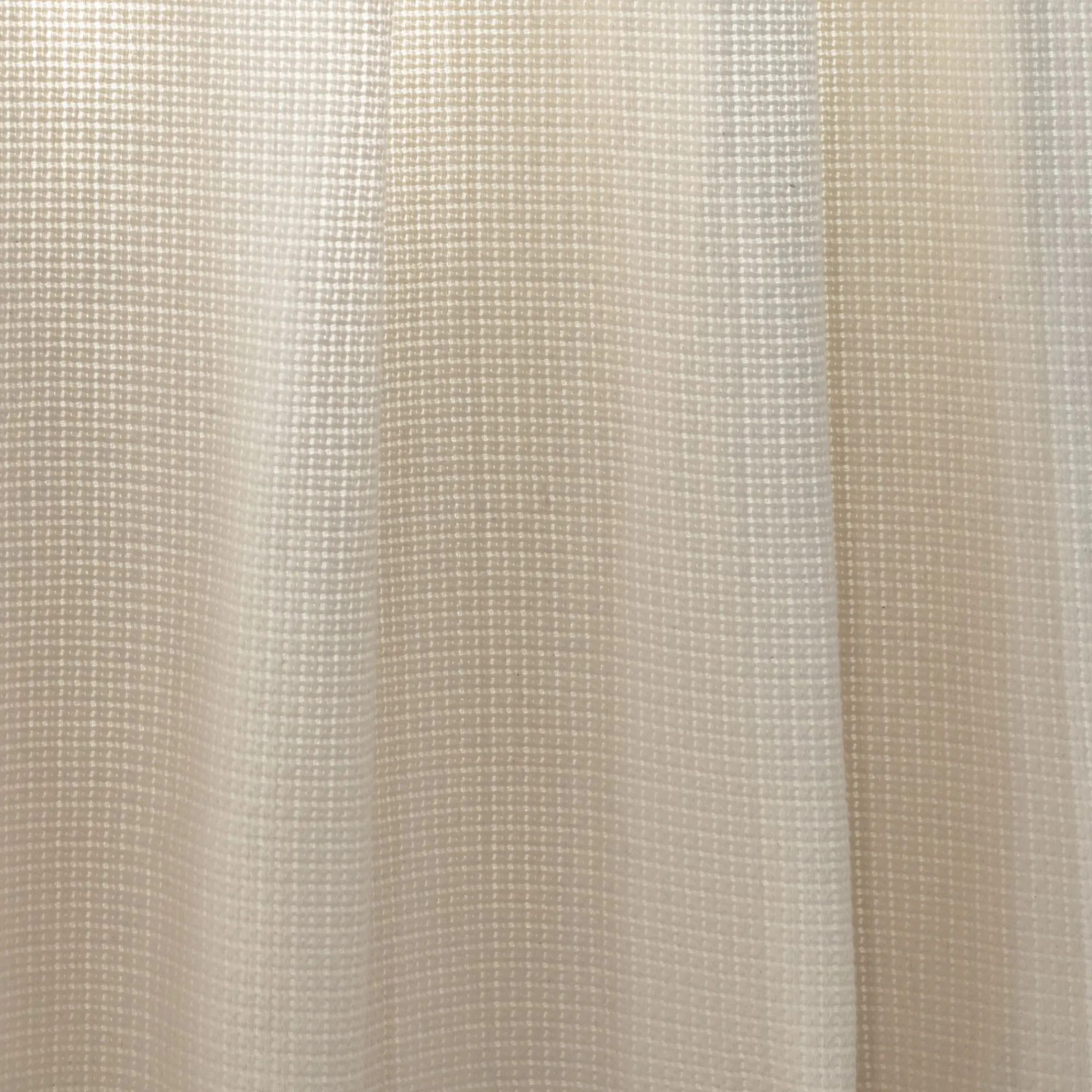 alinea Rideau*Rideau à passants en polyester texturé 140x250cm - écru Blanc