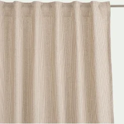 alinea Rideau*Rideau à pattes cachées en coton à rayures 130x250cm - Beige