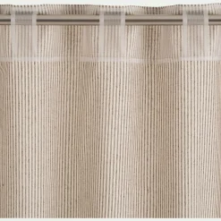 alinea Rideau*Rideau à pattes cachées en coton à rayures 130x250cm - Beige