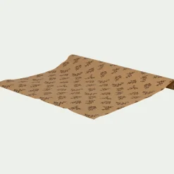 alinea Objet Décoratif De Noël*Rouleau de papier cadeau recyclé 70x200cm à motifs - (modèle aléatoire) Beige