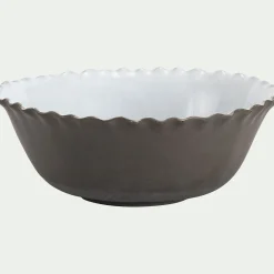 alinea Plat De Service Et Saladier|Assiette De Noël*Saladier en grès D21,5cm - Blanc