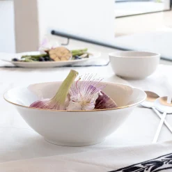 alinea Plat De Service Et Saladier|Assiette De Noël*Saladier en porcelaine D23cm - Blanc
