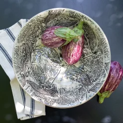 alinea Plat De Service Et Saladier*Saladier XXL en grès D38,7cm - Beige