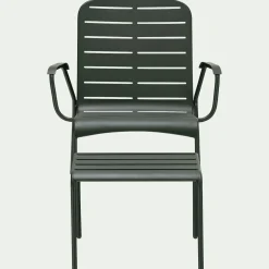 alinea Fauteuil De Jardin|Salon De Jardin Bas*Salon de balcon en acier - (1 place) Vert