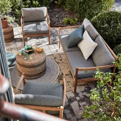 alinea Salon De Jardin Bas*Salon de jardin bas teck recyclé - gris Bois clair