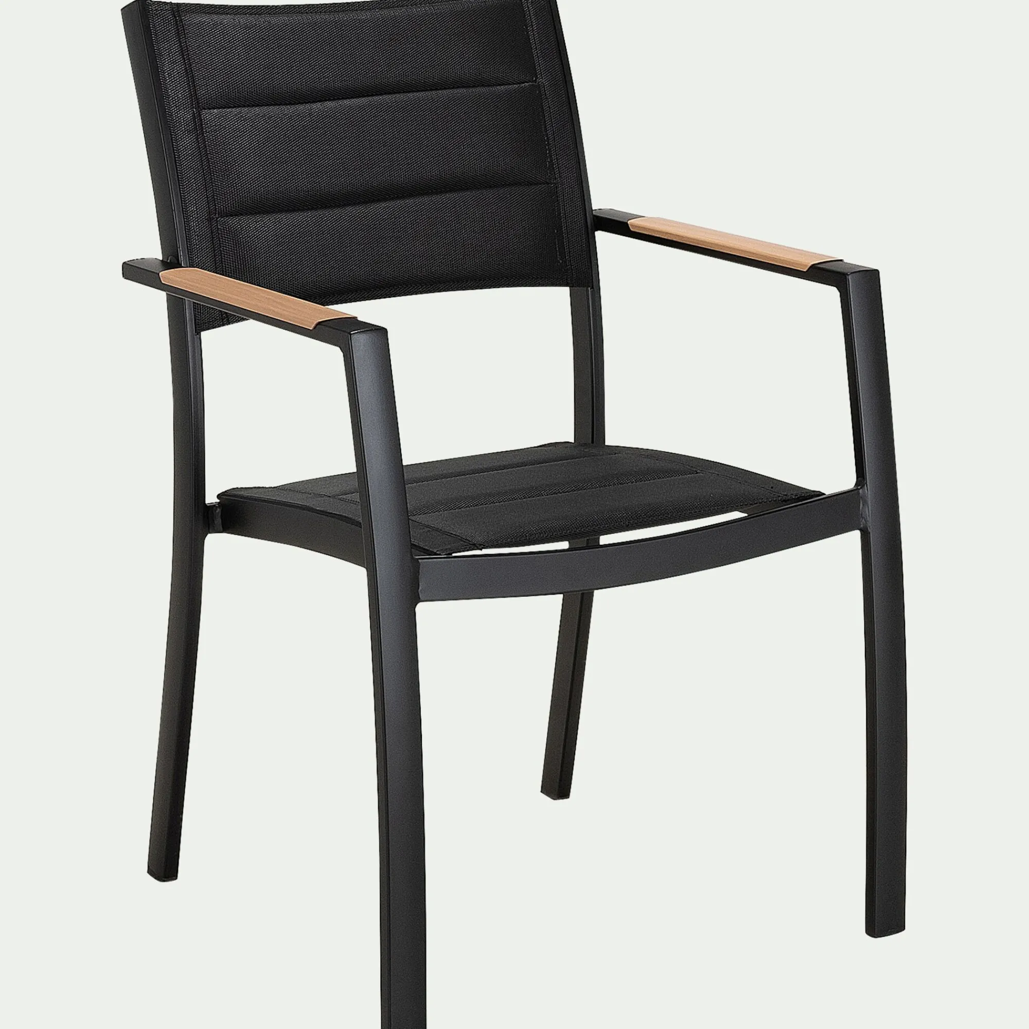 alinea Salon De Jardin Repas*Salon de jardin repas extensible en aluminium - Noir