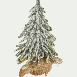 alinea Décoration De La Table De Noël|Petit Sapin De Noël*Sapin artificiel à poser D16xH27cm - Blanc