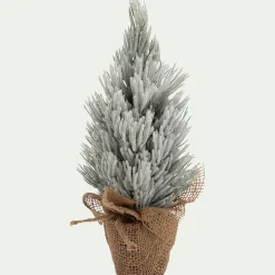 alinea Décoration De La Table De Noël|Petit Sapin De Noël*Sapin artificiel à poser enneigé H30cm - Blanc