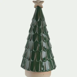 alinea Décoration De La Table De Noël|Objet Décoratif De Noël*Sapin déco à écailles en grès D11,2cm - Vert