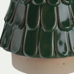 alinea Décoration De La Table De Noël|Objet Décoratif De Noël*Sapin déco à écailles en grès D11,2cm - Vert