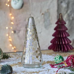 alinea Décoration De La Table De Noël|Petit Sapin De Noël*Sapin déco à poser en verre H19cm - Transparent
