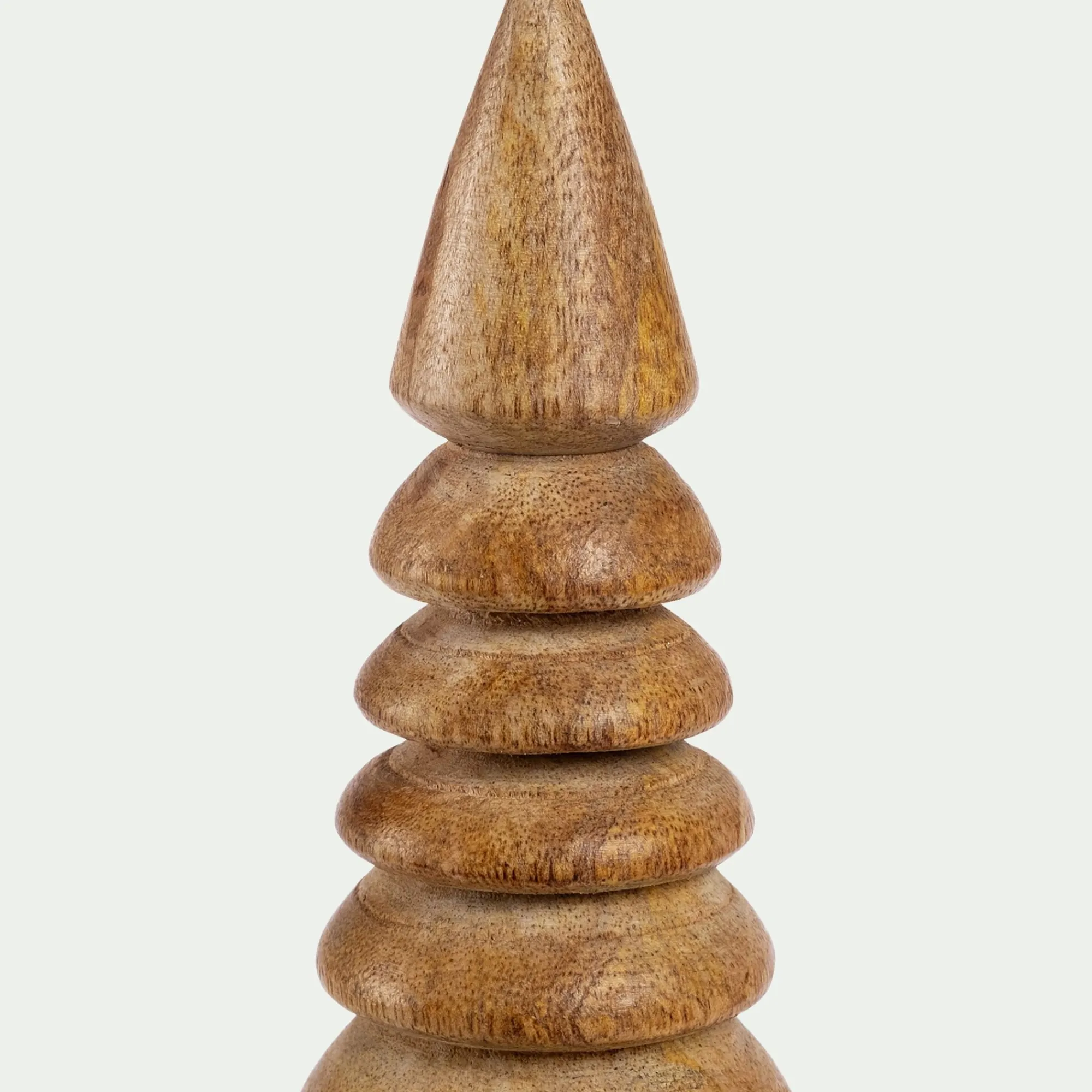 alinea Décoration De La Table De Noël|Petit Sapin De Noël*Sapin décoratif à poser en bois de manguier H20cm - Naturel