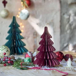 alinea Décoration De La Table De Noël|Petit Sapin De Noël*Sapin décoratif à poser en papier H30cm - Rouge