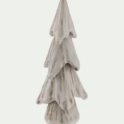 alinea Décoration De La Table De Noël|Petit Sapin De Noël*Sapin décoratif à poser en porcelaine H19cm - Beige