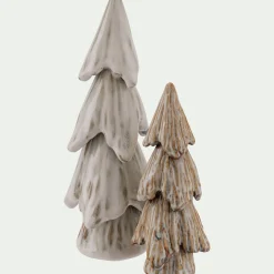 alinea Décoration De La Table De Noël|Petit Sapin De Noël*Sapin décoratif à poser en porcelaine H19cm - Beige