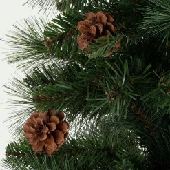 alinea Grand Sapin De Noël*Sapin de Noël artificiel avec pommes de pin D78xH150cm - Vert