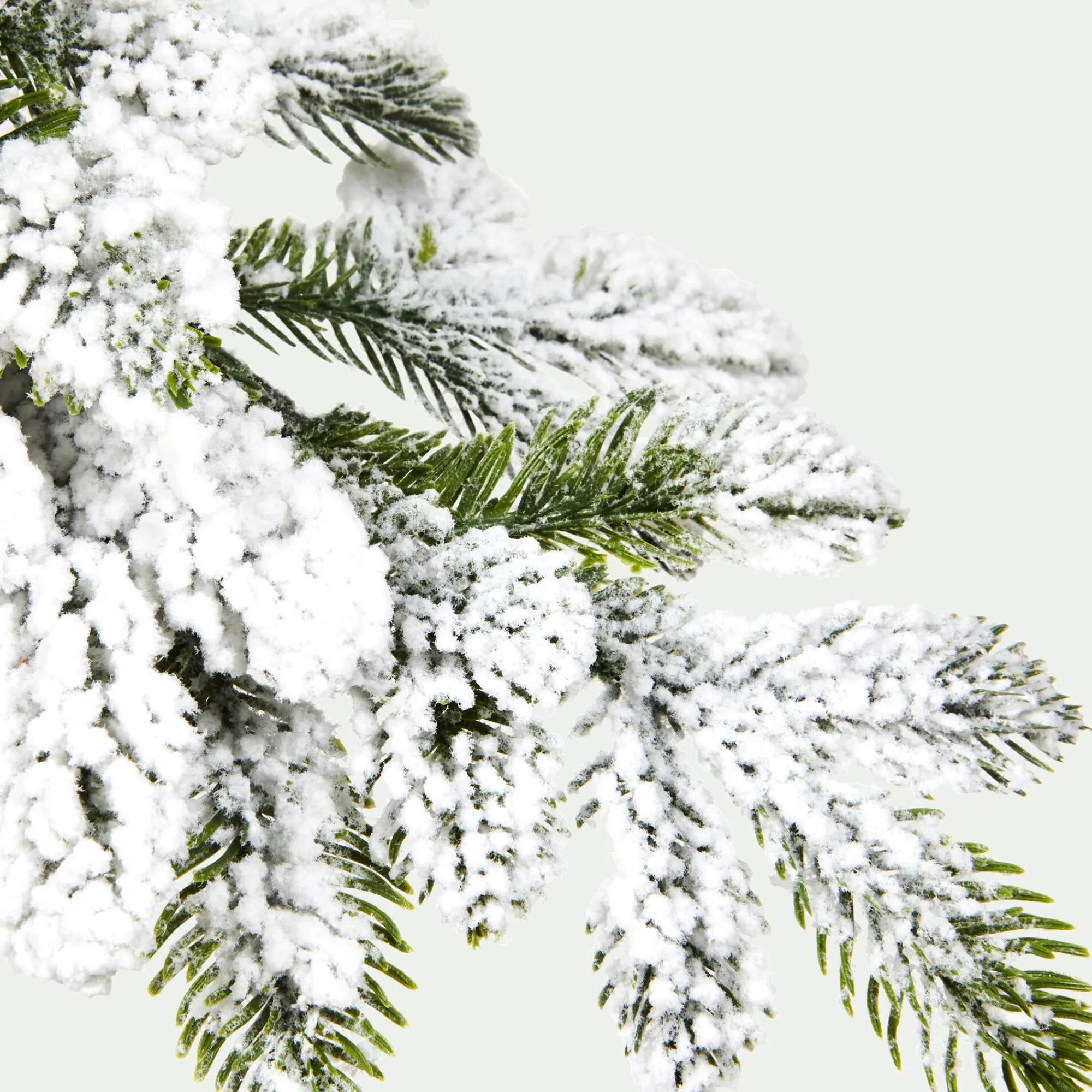 alinea Grand Sapin De Noël*Sapin de Noël artificiel enneigé D60xH240cm - Blanc