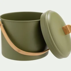 alinea Poubelle*Seau à compost en métal et bambou 7L - Vert