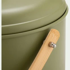 alinea Poubelle*Seau à compost en métal et bambou 7L - Vert
