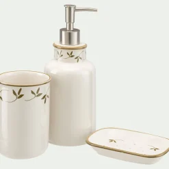 alinea Set De Salle De Bain|Accessoire De Salle De Bain*Set de salle de bain en grès - blanc