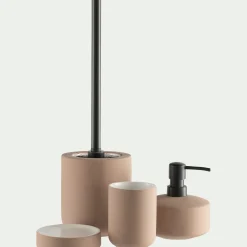 alinea Set De Salle De Bain|Accessoire De Salle De Bain*Set de salle de bain en grès - Rose
