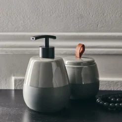 alinea Set De Salle De Bain|Accessoire De Salle De Bain*Set de salle de bain en grès - cèdre Vert