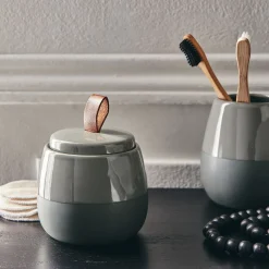 alinea Set De Salle De Bain|Accessoire De Salle De Bain*Set de salle de bain en grès - cèdre Vert