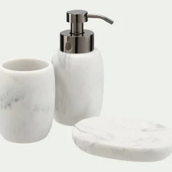 alinea Set De Salle De Bain|Accessoire De Salle De Bain*Set de salle de bain en polyrésine - Blanc