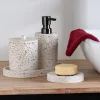 alinea Set De Salle De Bain|Accessoire De Salle De Bain*Set de salle de bain en terrazzo - blanc