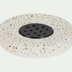 alinea Set De Salle De Bain|Accessoire De Salle De Bain*Set de salle de bain en terrazzo - blanc