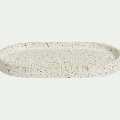 alinea Set De Salle De Bain|Accessoire De Salle De Bain*Set de salle de bain en terrazzo - blanc