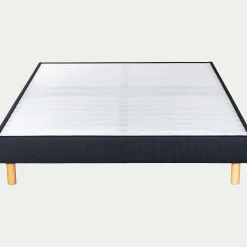 alinea Cadre À Lattes|Sommier 180X200 Cm*Sommier tapissier morphologique 15cm 140x200cm - anthracite Gris