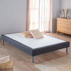 alinea Sommier 140X190 Cm*Sommier tapissier 140x190cm - anthracite Gris