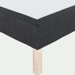 alinea Sommier 140X190 Cm*Sommier tapissier 140x190cm - anthracite Gris