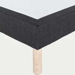 alinea Sommier 140X190 Cm*Sommier tapissier 140x190cm anthracite Gris
