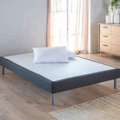 alinea Sommier 140X190 Cm*Sommier tapissier 140x190cm anthracite Gris