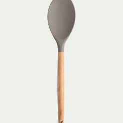 alinea Ustensile De Cuisine|Couvert De Service*Spatule cuillère en bois et silicone - brun terre ombre Marron