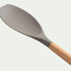 alinea Ustensile De Cuisine|Couvert De Service*Spatule cuillère en bois et silicone - brun terre ombre Marron